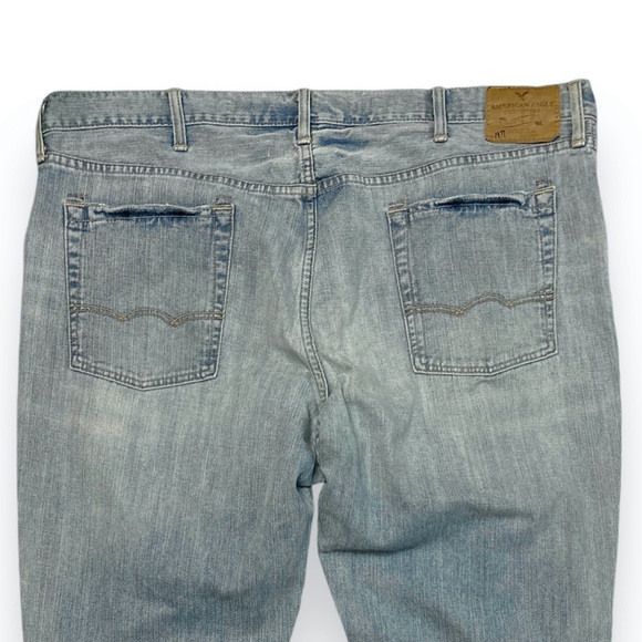AMERICAN EAGLE OUTFITTERS Light Wash Low Rise Boot Jeans Y2K 46 x 32 - Picture 5 of 6